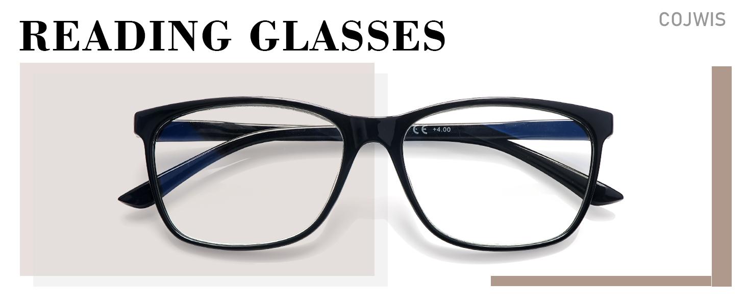 Progressive Multifocus Reading Glasses Blue Light Blocking,Spring Hinge Readers for Women Men (Mix Color, 3.50, multiplier_x)