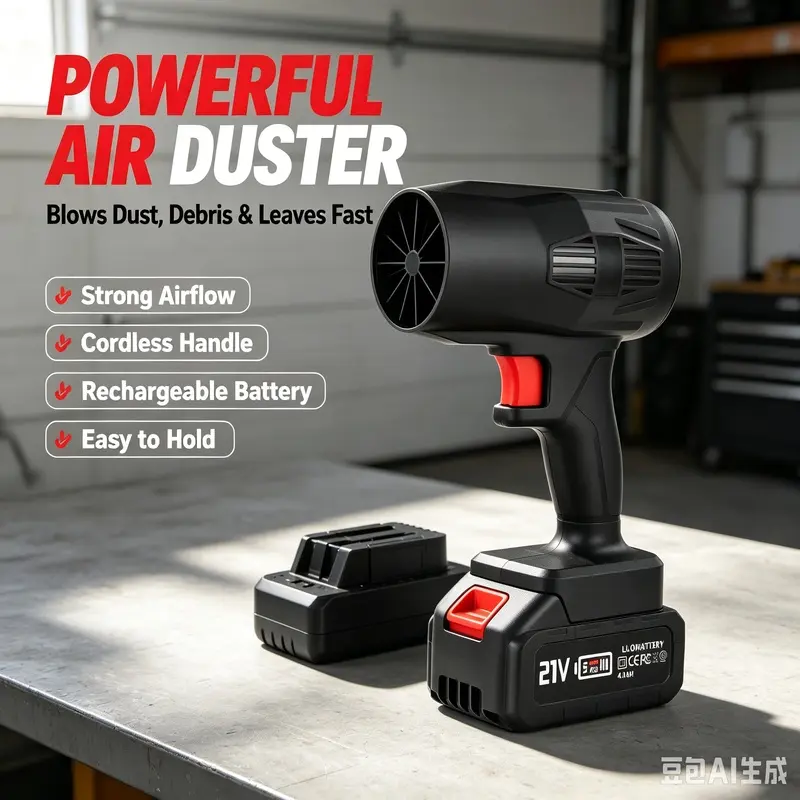 Cordless handheld blower, turbo blower power tool, cordless blower, handheld leaf blower