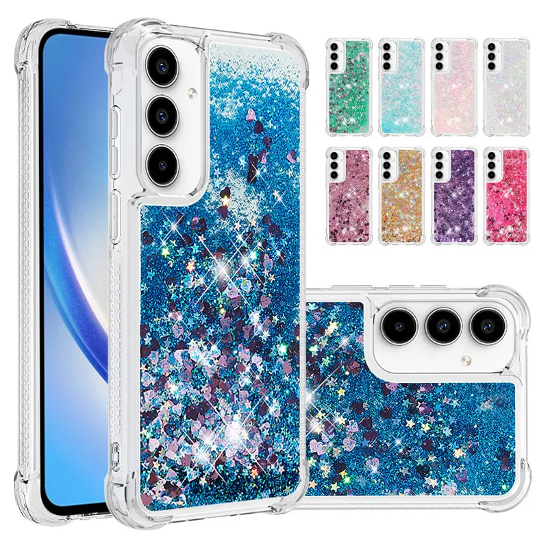 Compatible with S26 Ultra/S25 Plus/S22/A25/A05 | Quicksand Full Wrap Shockproof Phone Case HNZ0245