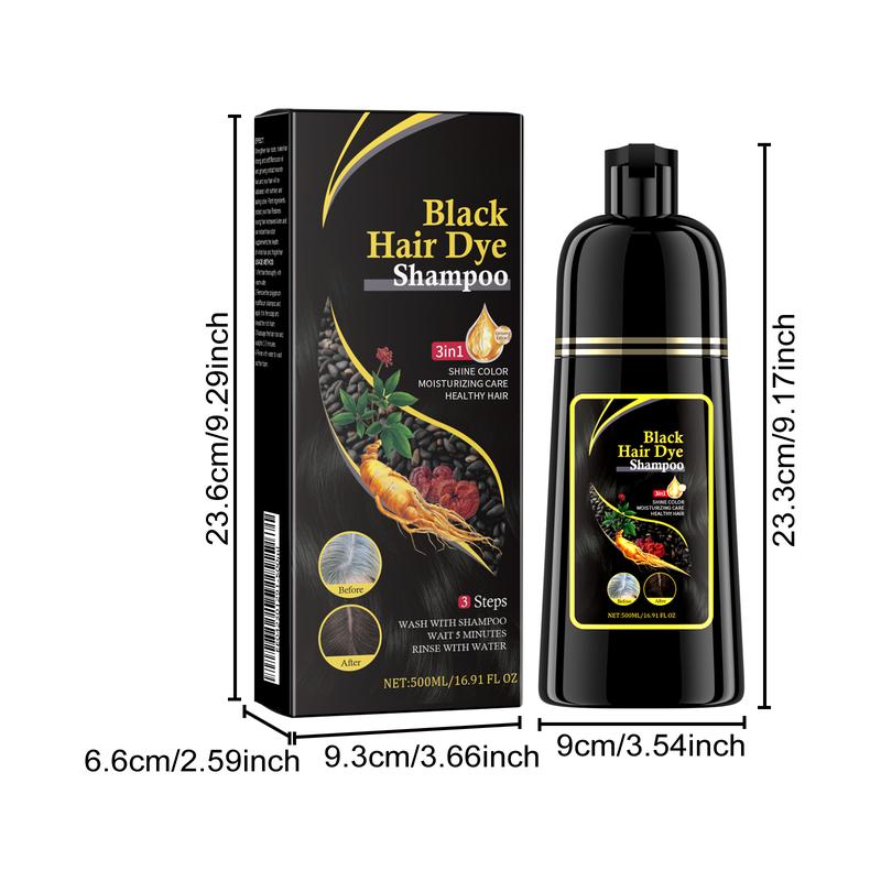 Black Hair Shampoo with Fo-Ti Extract Cleansing Repairing Wash for Dark Shiny Hair Moisturizing Nourishing Smoothing Hair Care Black Hair Shampoo with Fo-Ti Extract Cleansing Repairing Wash for Dark Shiny Hair Moisturizing Nourishing Smoothing Hair Care