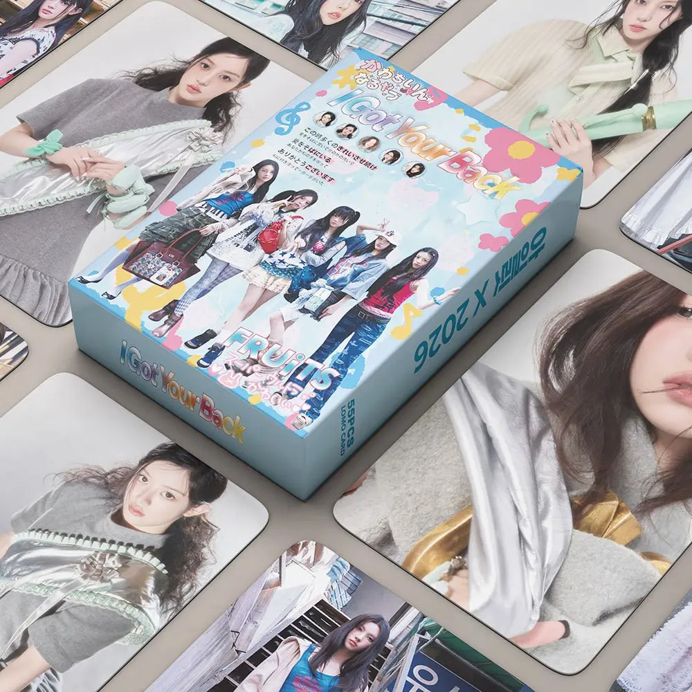 55pcs Illit I Got Your Back Lomo Cards, 2026 Japanese HD Photocard Set, Y2K Street Style, Kpop Girl Group Merch, Cute Fan Gift