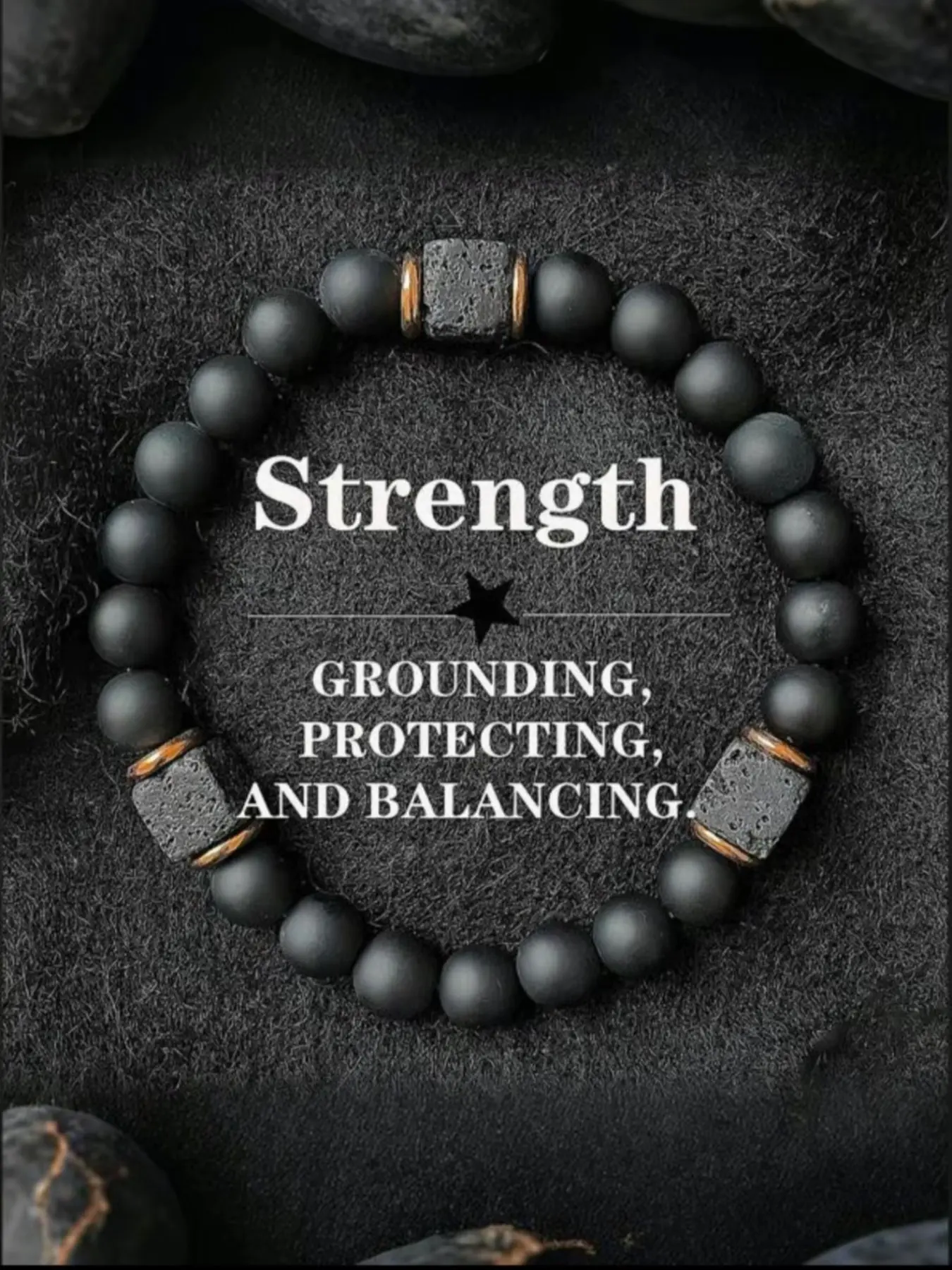 Men's Energy Jewelry, 8mm Agate Obsidian Bracelet, Matte Finish, Confidence and Stability, High-Quality Anklet, Elegant Bracelet