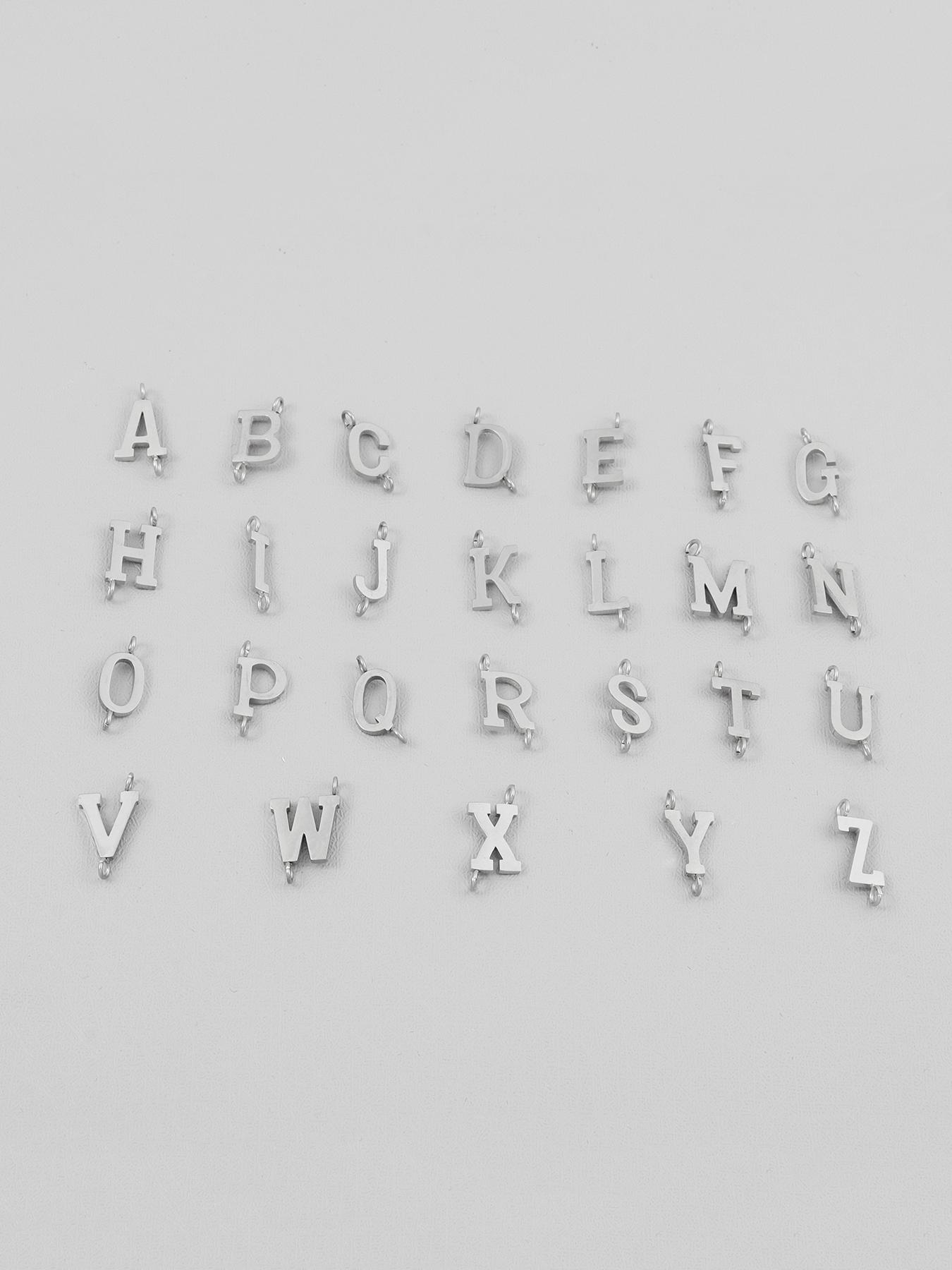 Men's Fashion Letter & Cross Design Bracelet, Casual Trendy Stainless Steel Chain Bracelet, Fashion Accessories for Daily Wear