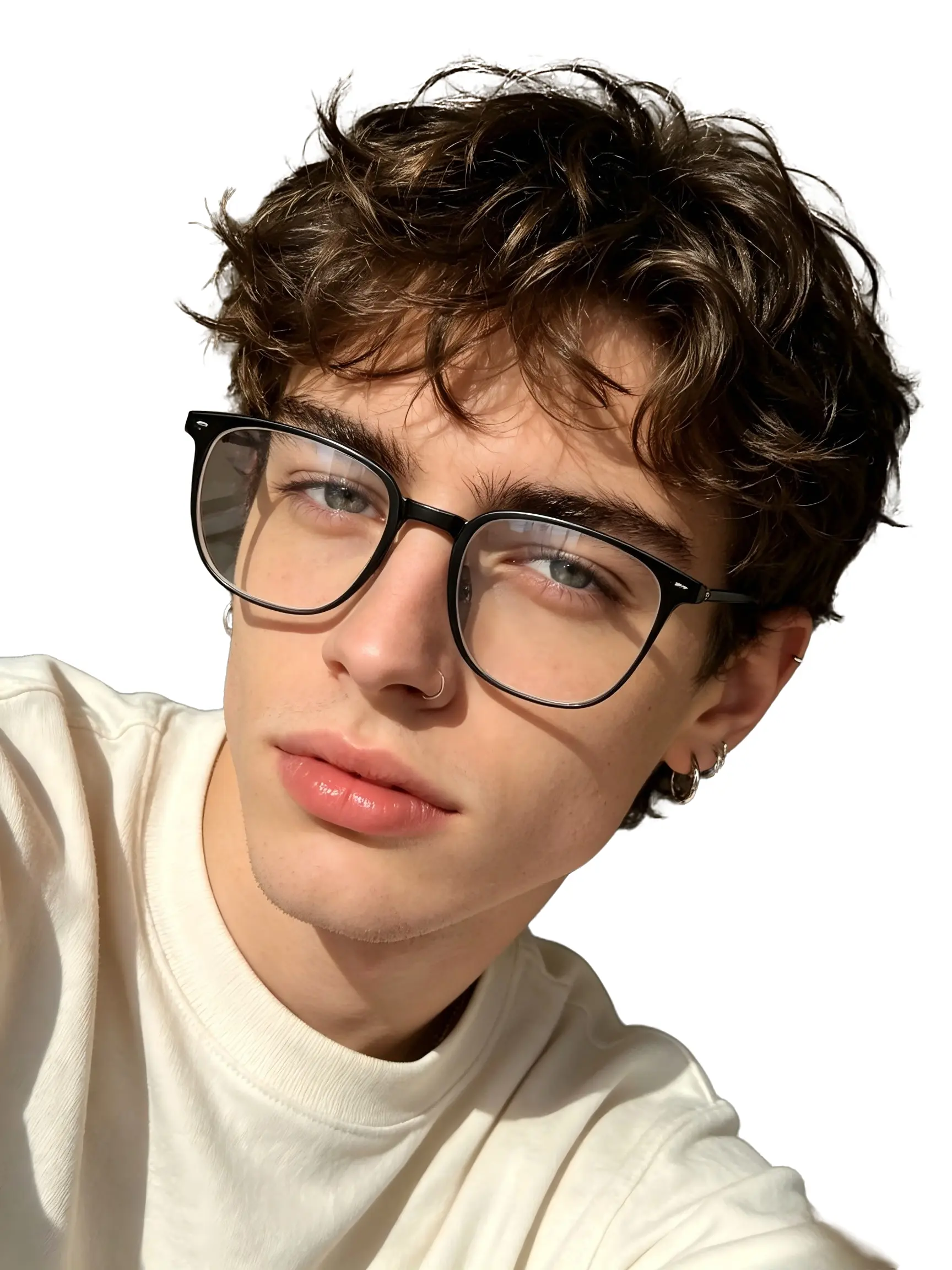 [luxe] Unisex Color-Changing Frame Glasses, Large Square Protective Eyewear, Trendy Square Frames, 1pc 2026 New Model, Plain Lens Design, Fashion Glasses, Trending Glasses, Square Eyeglasses Frame