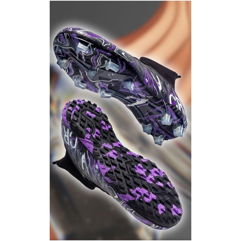 'S High-Top Soccer Shoes, Lightweight Breathable Slip-Resistant Wear-Resistant Outdoor Sports Shoes for, Competition Training Footwear with Artificial Turf Cleats, for Teenager, For Teenager