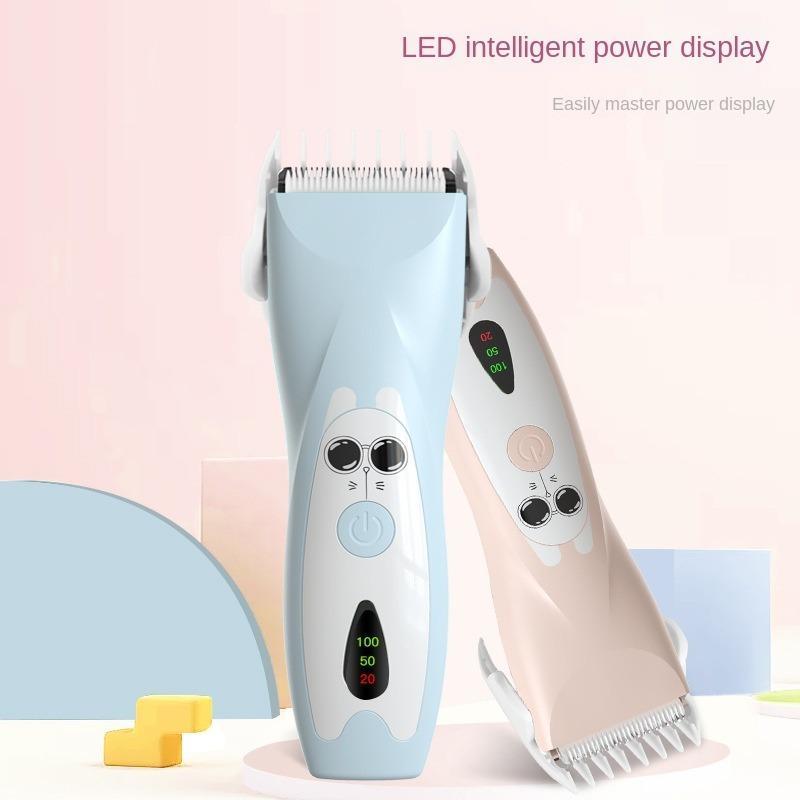 1 Piece Cartoon Pattern Baby Hair Clippers, Electric Hair Trimmer, Portable Electric Rechargeable Grooming Clipper
