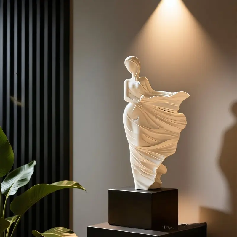 Modern minimalist resin abstract figure ornament Decorative Figurine Decorative Ornaments high-end living room entrance TV cabinet home soft decoration sculpture art Figurines Decor