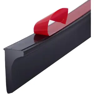 39 Inch Shower Dam Collapsible Water Barrier Self-Adhesive Shower Water Stopper Splash Guard Keeping Dry and Wet Separation for Bathroom and Kitchen Black