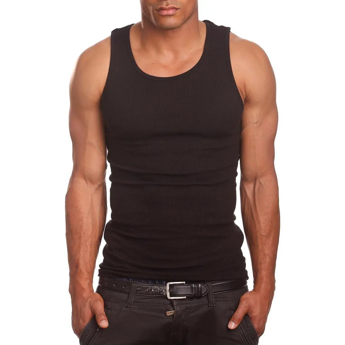 PRO 5 Mens A-Shirts 3 Pack Undershirt