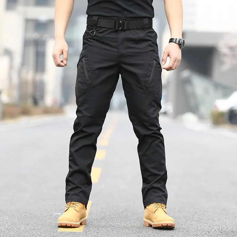 Men Spring Autumn Wear Resistant Tactical Cargo Pants Multi Pocket Outdoor Military Training Combat Trousers For Military Fans