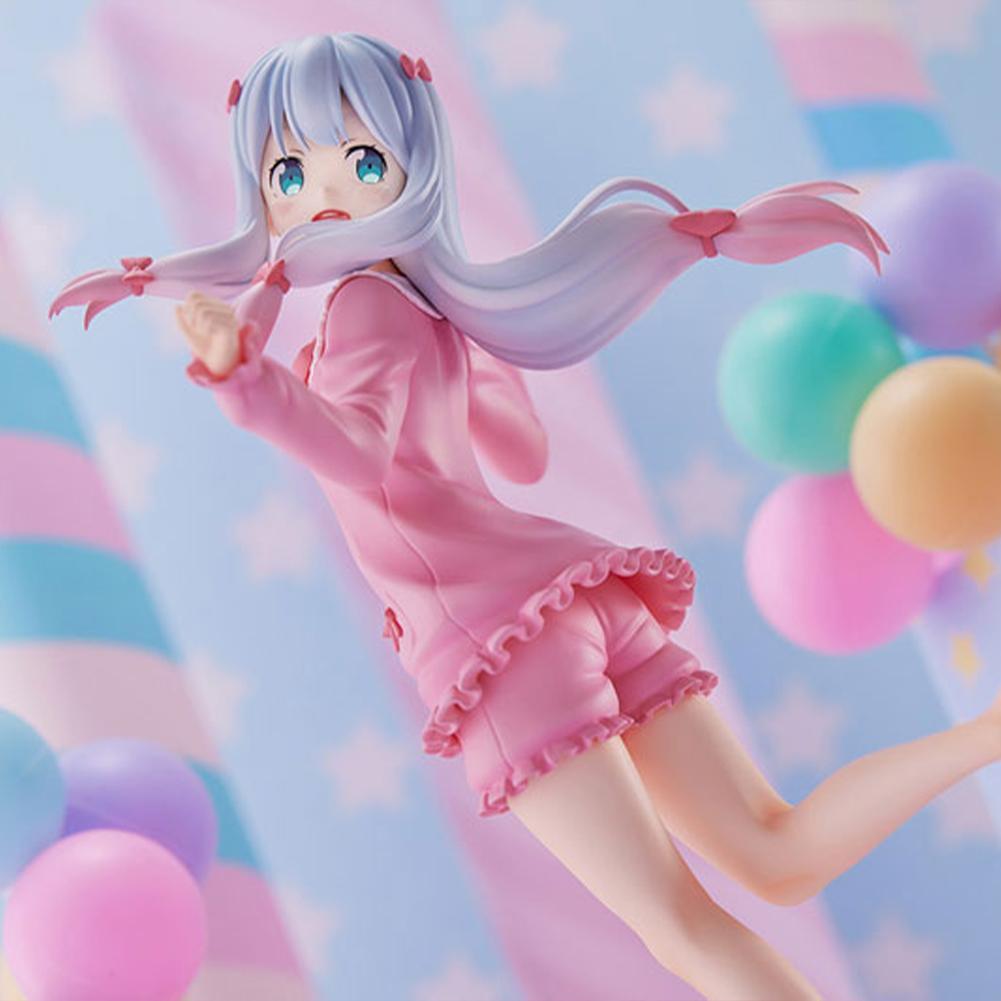 20CM Anime Lzumi Sagiri Figure Pink Pajamas Action Figure PVC Kawaii Girl Model desktop ornaments Collection Dolls Toys Gifts