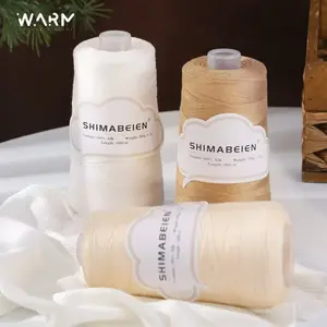 300g Silk Bamboo Charcoal Lace Yarn, Soft Skin-Friendly Knitting and Crochet Backless Shawl Sweater Craft Supplies, Spring Summer Lace Yarn