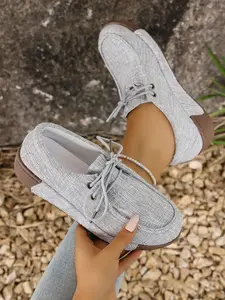 Women's Adjustable Tie Design Shoes, Free Adjustment for Different Foot Widths, Easy on and Off, Comfortable and Convenient