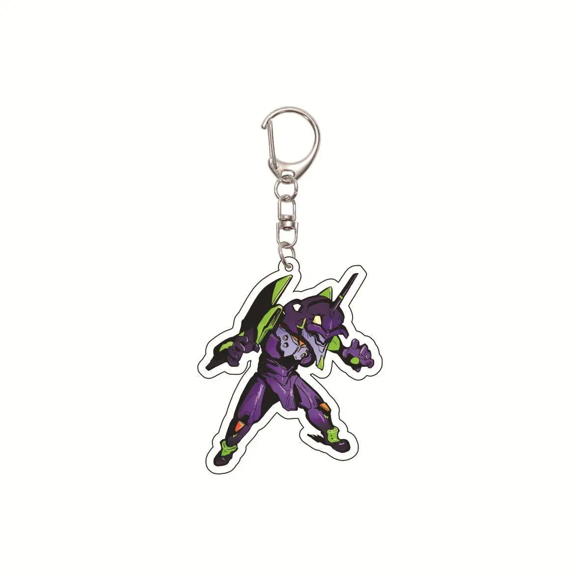 55MM Anime EVA‌ Neon Genesis Evangelion Ayanami Rei Asuka Langley Soryu Shinji Ikari Acrylic Key Chain Cute Birthday Gifts