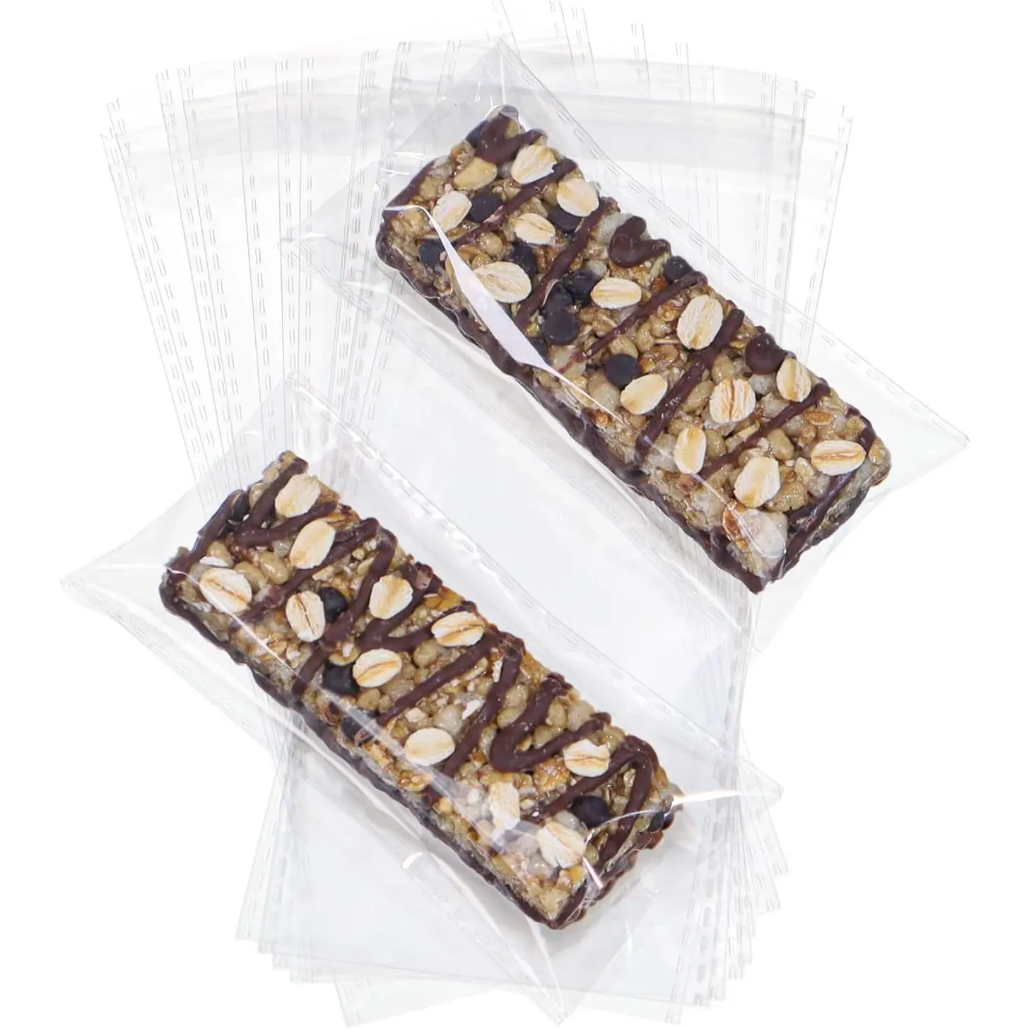 100-Pack 3x6In Cellophane Packaging Bags, Individually Wrapped for Granola Bars, Cakesicles, Rice Krispies Treats, Cereal Bars, Cookies, Macarons, Soaps, Chocolate Truffles