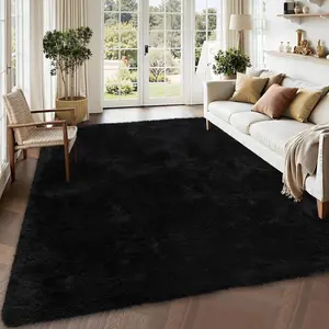 2*6ft/5*8ft/6*9ft/8*10ft/9*12ft/10*13ft Giant Plush Area Rug, Tie-Dye Shag Carpet with Non-Slip Backing & Machine Washable Design for Great Room, Home Theater & Living Room