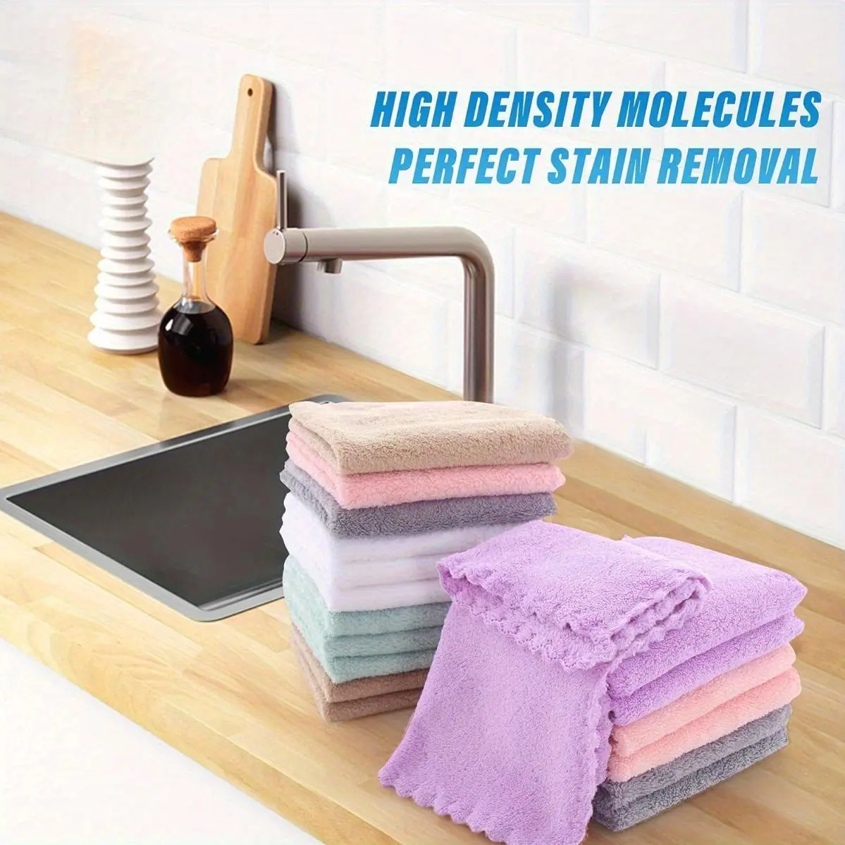 20 Solid Color/ Striped Towels, Ordinary Household Towels, Small Square Towels, Soft Absorbent Towels, Household Bathroom Products, Kitchen Dishwashing Towels, Random Color, Ideal Gifts For Mom, Christmas.