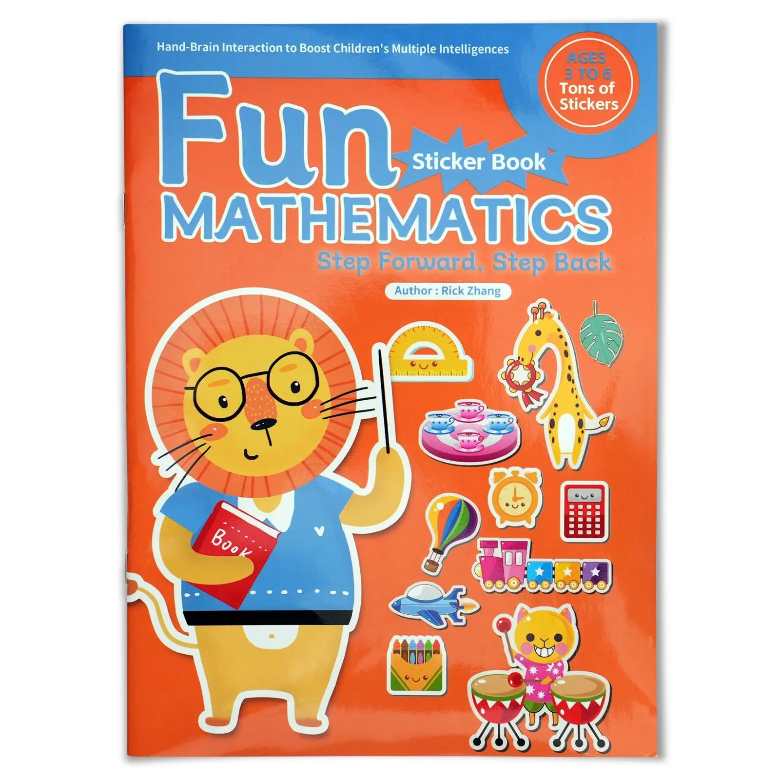 Fun Math Sticker Activity Book, Interactive Counting & Number Practice with Picture Scenes, Peel-and-Place Stickers for Hands-On Learning, Builds Logic, Focus and Early Math Confidence, Great for Home, Travel, Classroom