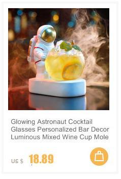 Creative Glass Cup Upside Down Martini Cocktail Glasses Restaurant Cuisine Sashimi Dry Ice Container Leisure Bar Cold Drink Cup