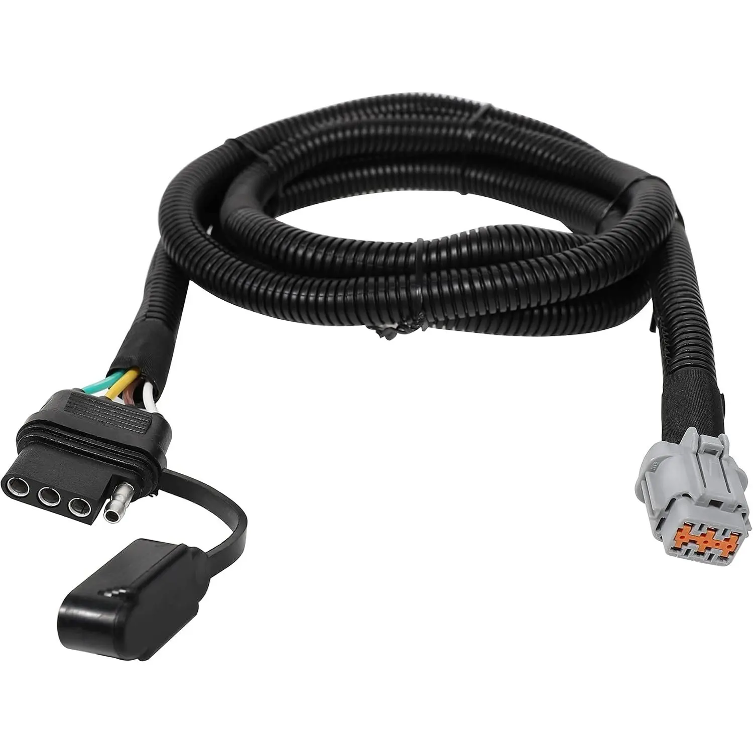 4 Way Flat Trailer Wiring Harness for Nissan Frontier 2005-2025/Nissan Xterra 2005-2015/Suzuki Equator 2009-2012, Factory Tow Package Required