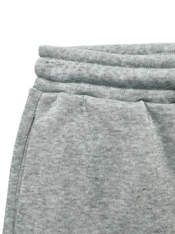 Women's Two-piece Zipper Half Collar Waist Cinched Fleece Sweatshirt Tied Rope Pants Set 2026 Autumn Slim Fit Tracksuit Set Crop Tops Flare Pants Set Fit  Tracksuit Set Drawstring Flare  Set Lounge Set with Flare Leggings Lounge Set with Bell Bottoms