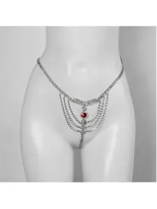 Trendy Sexy Bikini Underwear with Rhinestones, Women's Unique Vacation Accessory Gift, Party Music Festival Stage Wear, Holiday Gift Choice