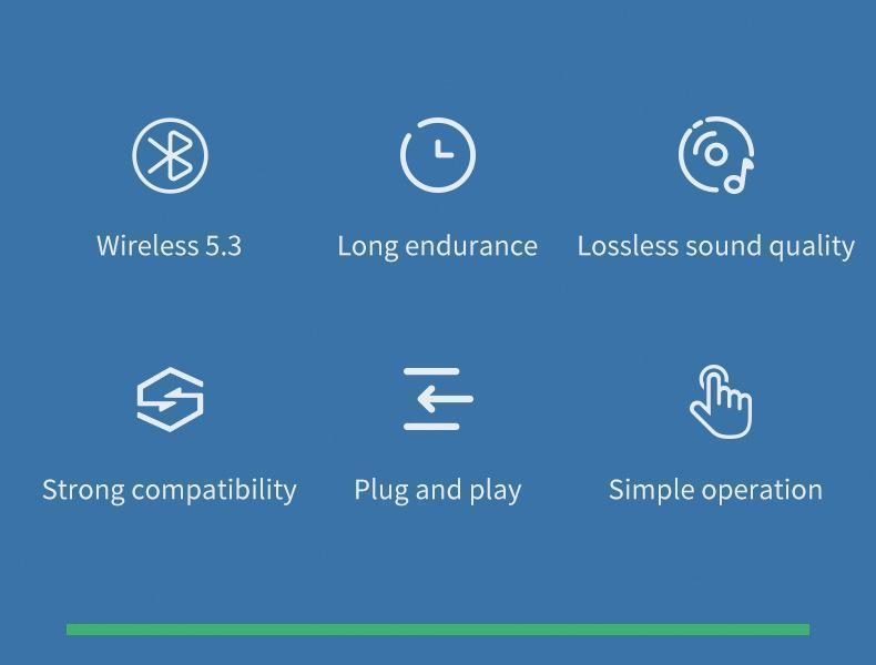 Bluetooth 5.3 Audio Adapter for Car , aux bluetooth，Music Streaming,Wireless Audio Receiver for Hands-Free Calling & Compact Fast Charging Long Standby