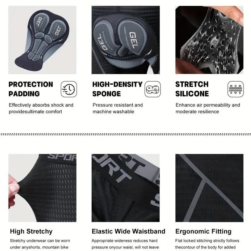 New bicycle road bike cycling underwear moisture wicking breathable shorts breathable suction riding bib