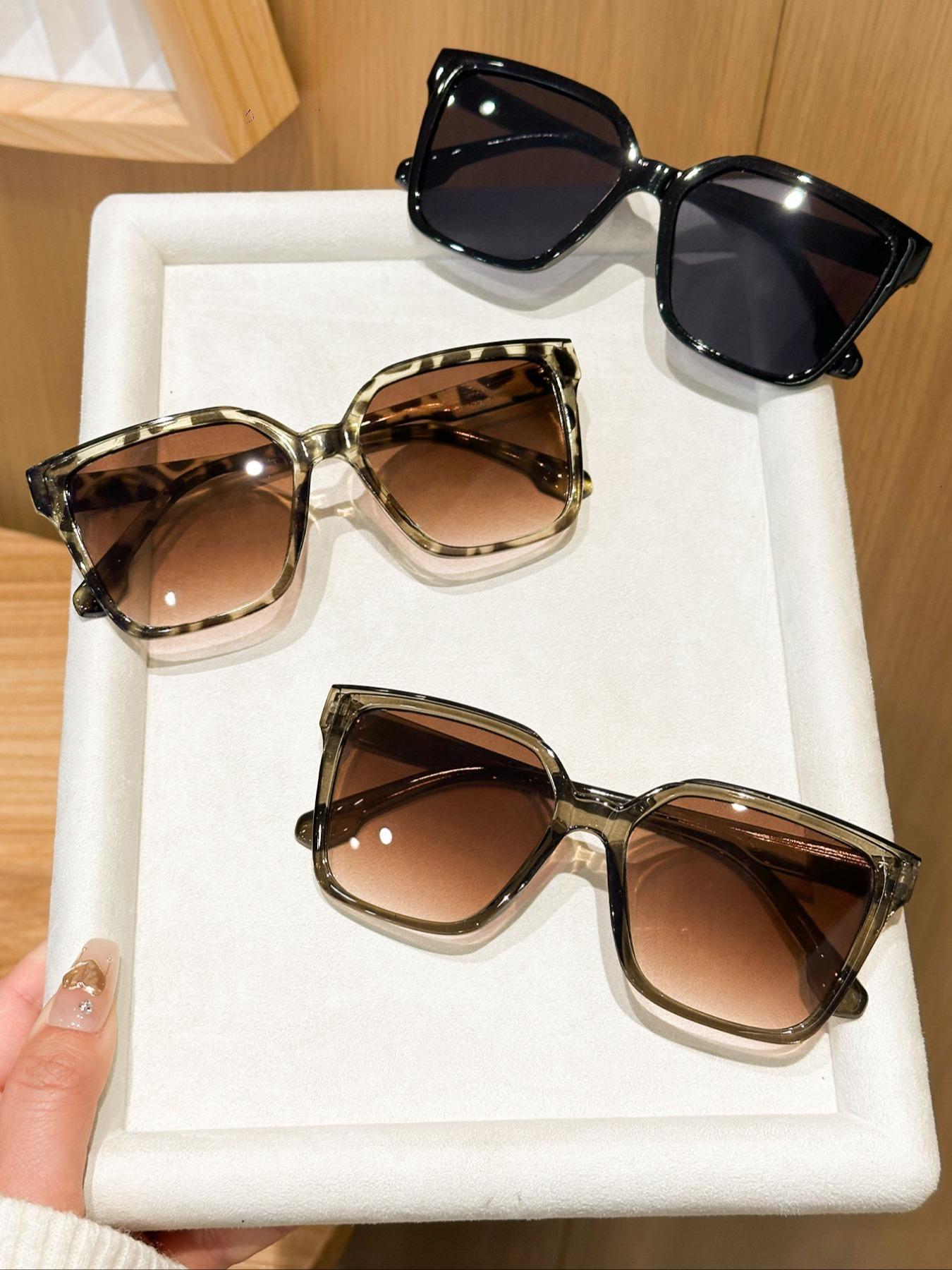 Women's Vintage Trendy Tinted Lens, Retro Casual Full Rim Trendy Styling Sunglasses for Everyday Use, Fashion Accessories for Outdoor Activities