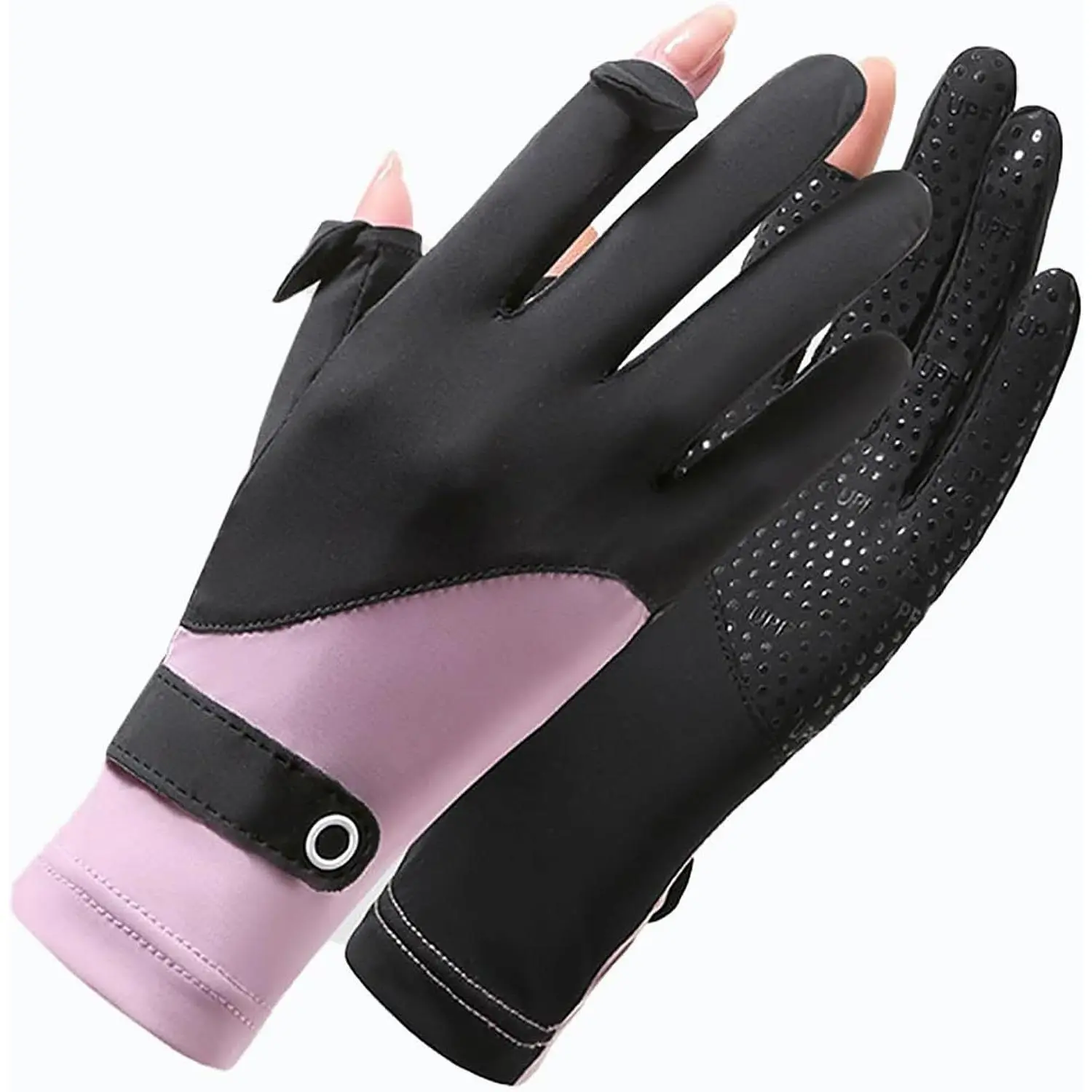 Ice Silk Driving Gloves Women UV Protection Summer Gloves Non-Slip Full Finger Outdoor Cyling