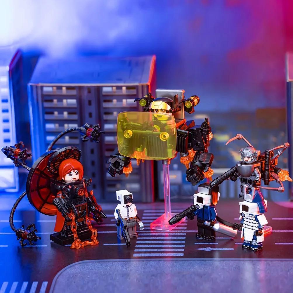 KDL838 KDL844 KDL846 New Skibidi Toilet Building Blocks Cameraman Mini Action Figure Toys popular