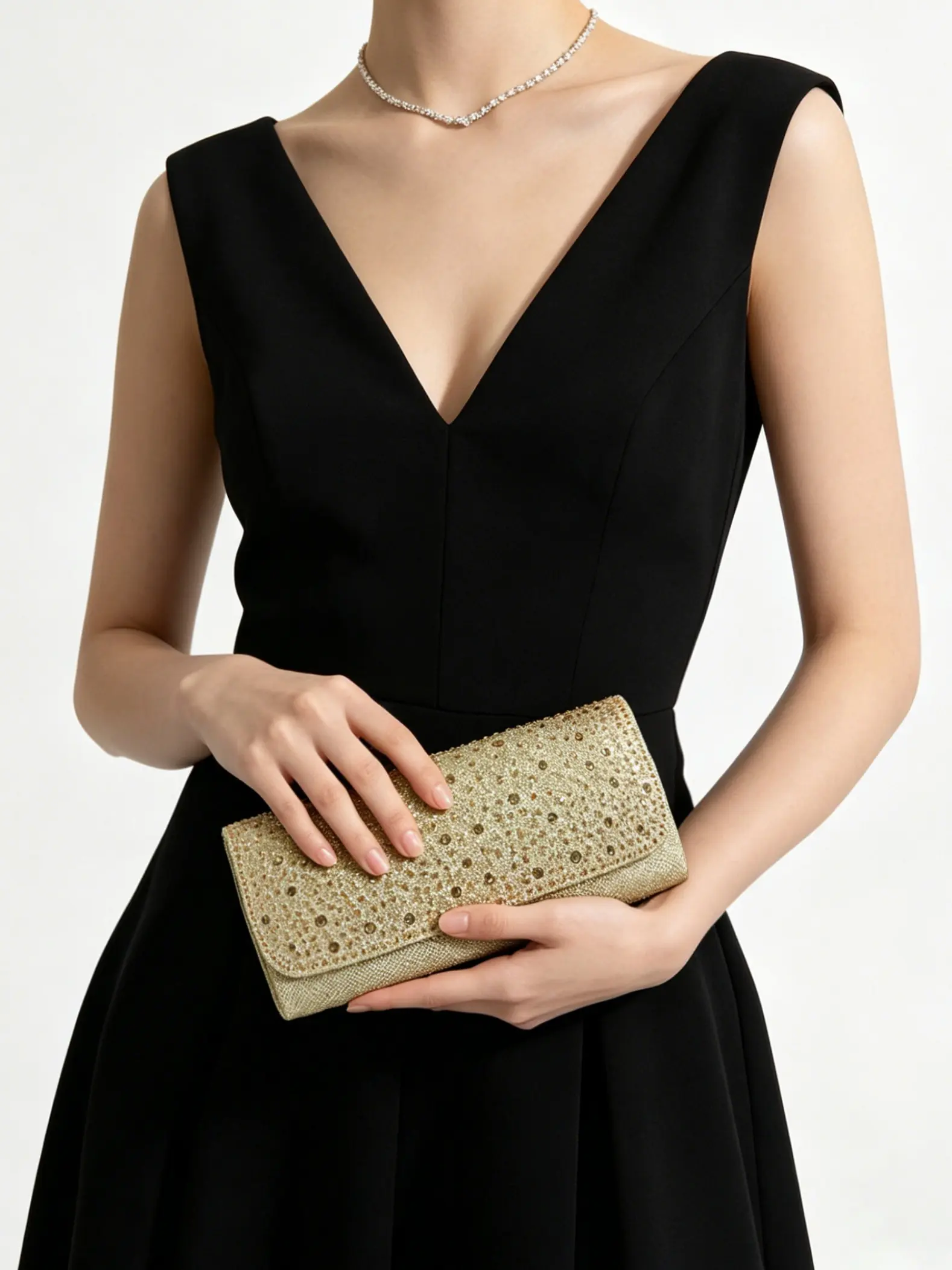 Mini Envelope Handbag with Rhinestones, Perfect for Elegant Ladies, Wedding Bride, High-End Events, Party Accessories, Dress Complement