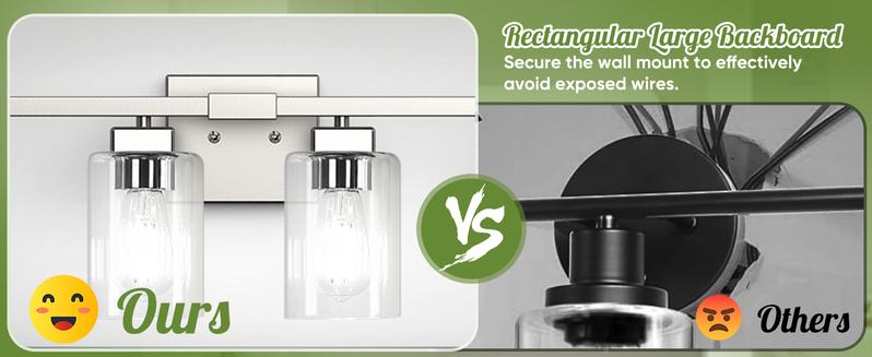 3/4/5 Lights Bathroom Light Fixtures, Modern Nickel Bathroom Vanity Light, Bathroom Lighting Fixtures Over Mirror, Matte Nickel Bathrom Wall Lamp, Wall Lights for Living Room Bedroom Hallway