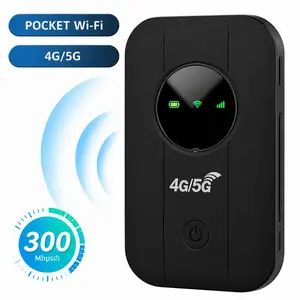 Portable 4G Mobile WiFi Hotspot Travel Essential 4G LTE Mini Pocket Router built in rechargeable battery zero lag stable connection multi-country universal LTE perfect for remote work road trip family vacation camping fishing airport gathering cloud gamin