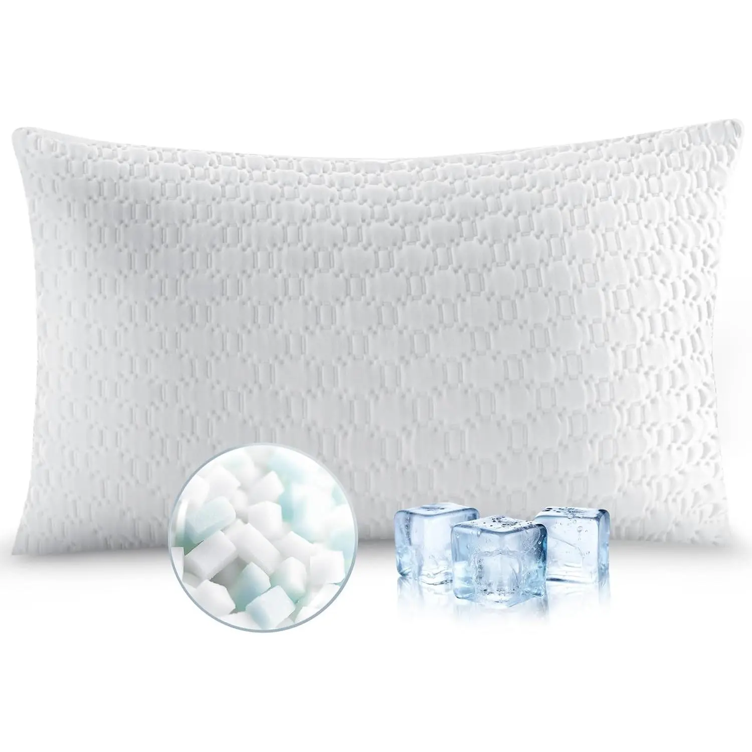 Pillows- Adjustable Shredded Memory  | Pillow for , Side, and  sleepers,   with Machine Washable Case