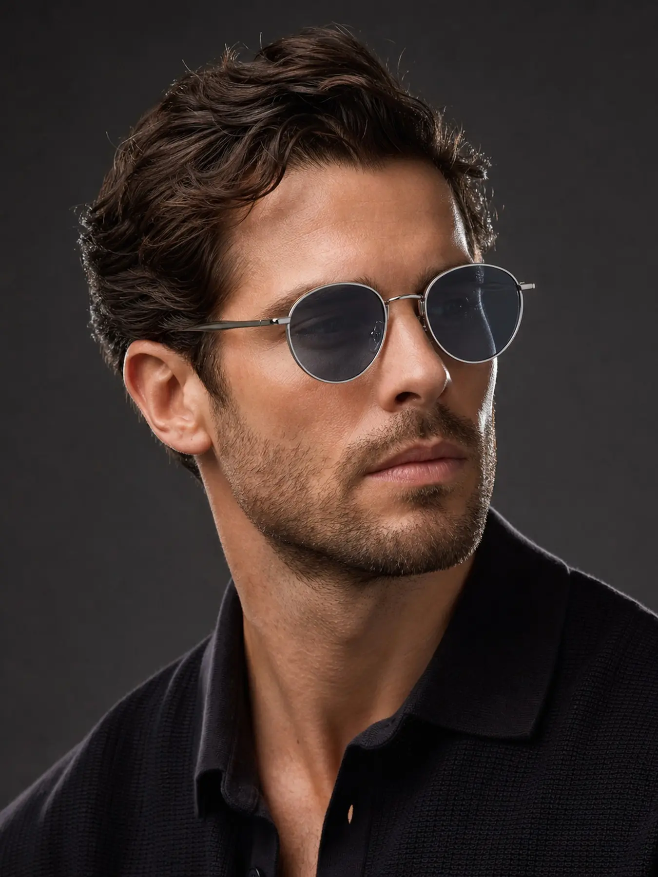 Vintage Metal Round Frame Sunglasses, Multiple Colors Available, Lightweight Metal Shades, Uv400 Protection, Unisex Commuter Driving Glasses
