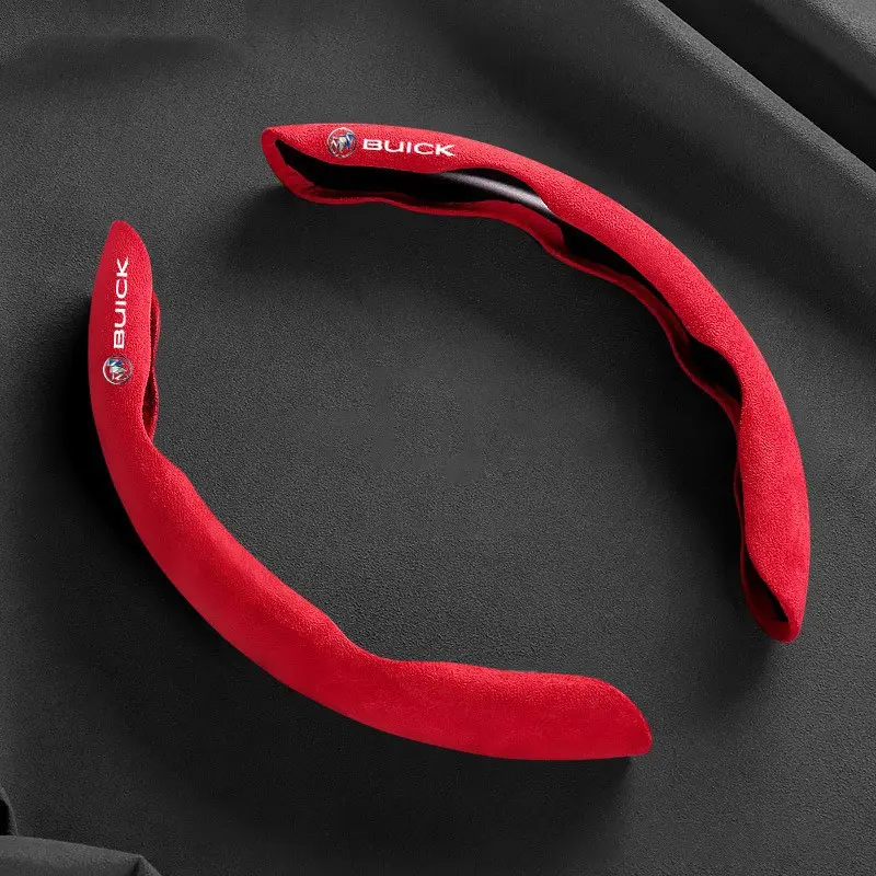 Suede Universal 38CM Car Automotive Steering Wheel Cover Booster Non-slip Cover For Buick Envista Park Avenue GL8 LaCrosse Regal Verano Excelle GT XT Envision Accessories