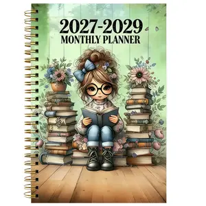 2027-2029 Monthly Planner Notebook, 3-Year Calendar, 5.5x8.3 Inches, Holiday Reminders, Financial Tracking, Gift Idea, Home & Office Use