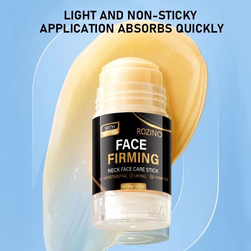 Retinol Firming Facial Moisturizer Care Stick, 40 g / 1.41 oz, Lifts & Reduces Wrinkles on the Face & Neck, Moisturizes & Nourishes, Reduces Fine Lines, Portable Design with Anti-Aging Ingredients