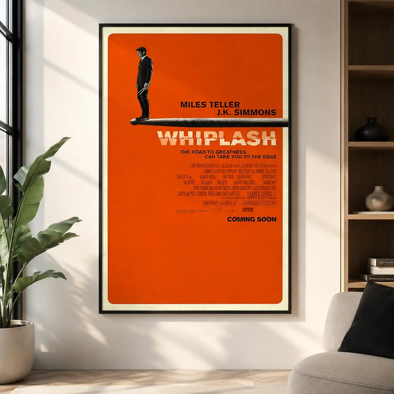Whiplash Movie Poster Vintage Classic Movie Poster Art Home decoration Poster, Poster Decor Room, Canvas Prints, Room Decor Wall Art Poster, Movie Room Decor, Film Poster, Music Room Decor, Bedroom Wall Decor, Wall Art Painting, Gift for Movie Fans