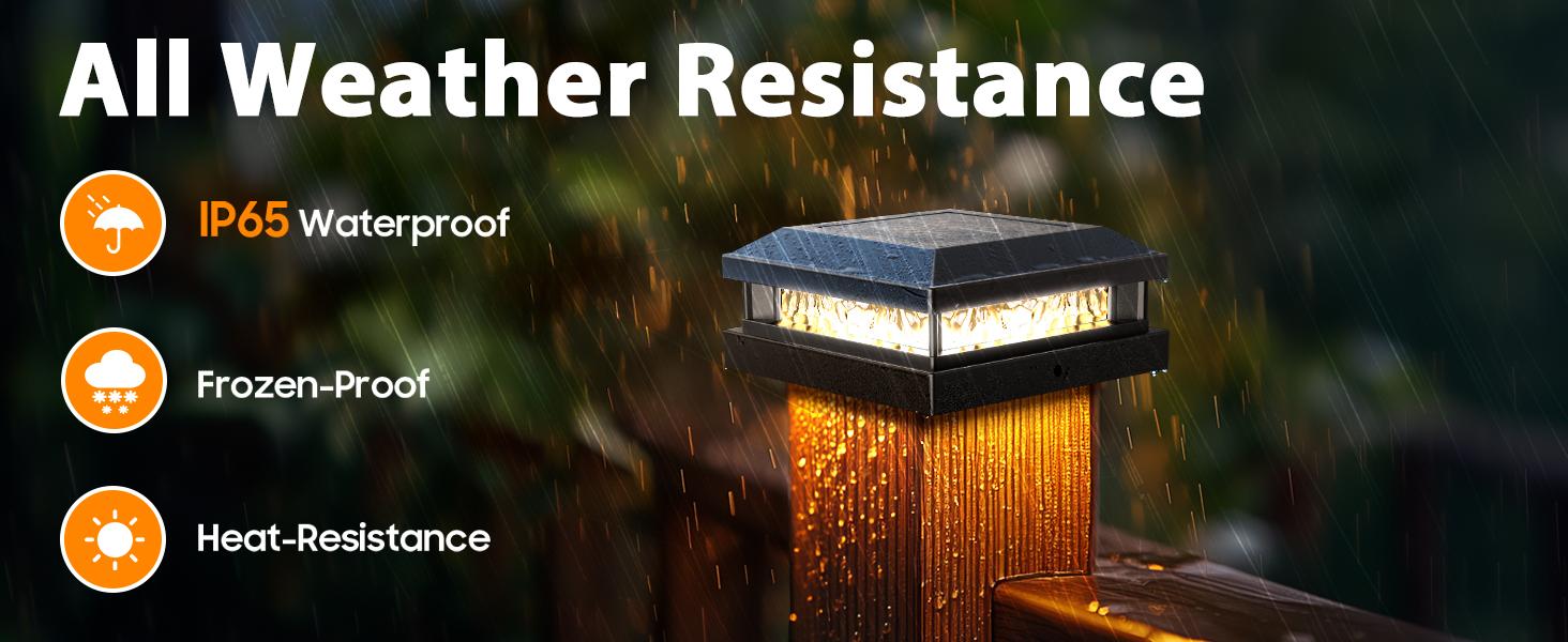 12-Pack Solar Post Lights with 2 Color Lighting, 16LEDs Post Cap Solar Lights Outdoor Waterproof, Fence Lights Solar-Powered for 4x4 4.5x4.5 5x5 Vinyl/Wooden Posts in Garden Stair Patio Deck