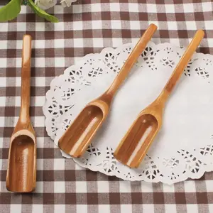 Natural Kitchen Bamboo Flatware Loose Tea Scoop Coffee Spoon Tableware