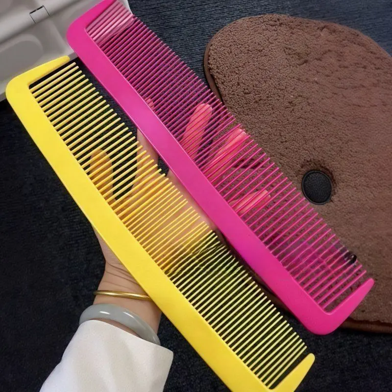 3pcs Funny Large Plastic Hair Comb, Exaggerated Giant Dense Teeth Styling Brush, Trendy Fun Prank Photo Props Comb Set
