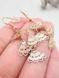 1 Pair Tassel Wing Shaped Ear Hooks, Wing Style Ear Decor, Pendant Stud Earrings, Stylish Female Ear Jewelry, Ornaments for Daily Looks, Dating, Parties and Street Outfits, Fine Gift for Women