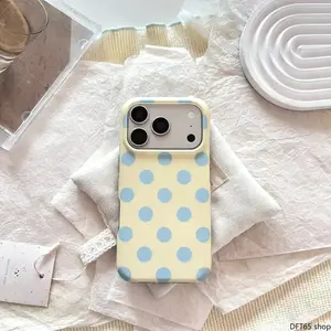 Minimalist Wave Dot Printed Soft Phone Protective Case Slim Shockproof Lightweight Shell Compatible With Multiple Iphone Models Anti-Scratch Daily Fashionable Women Cellphone Decor Accessory