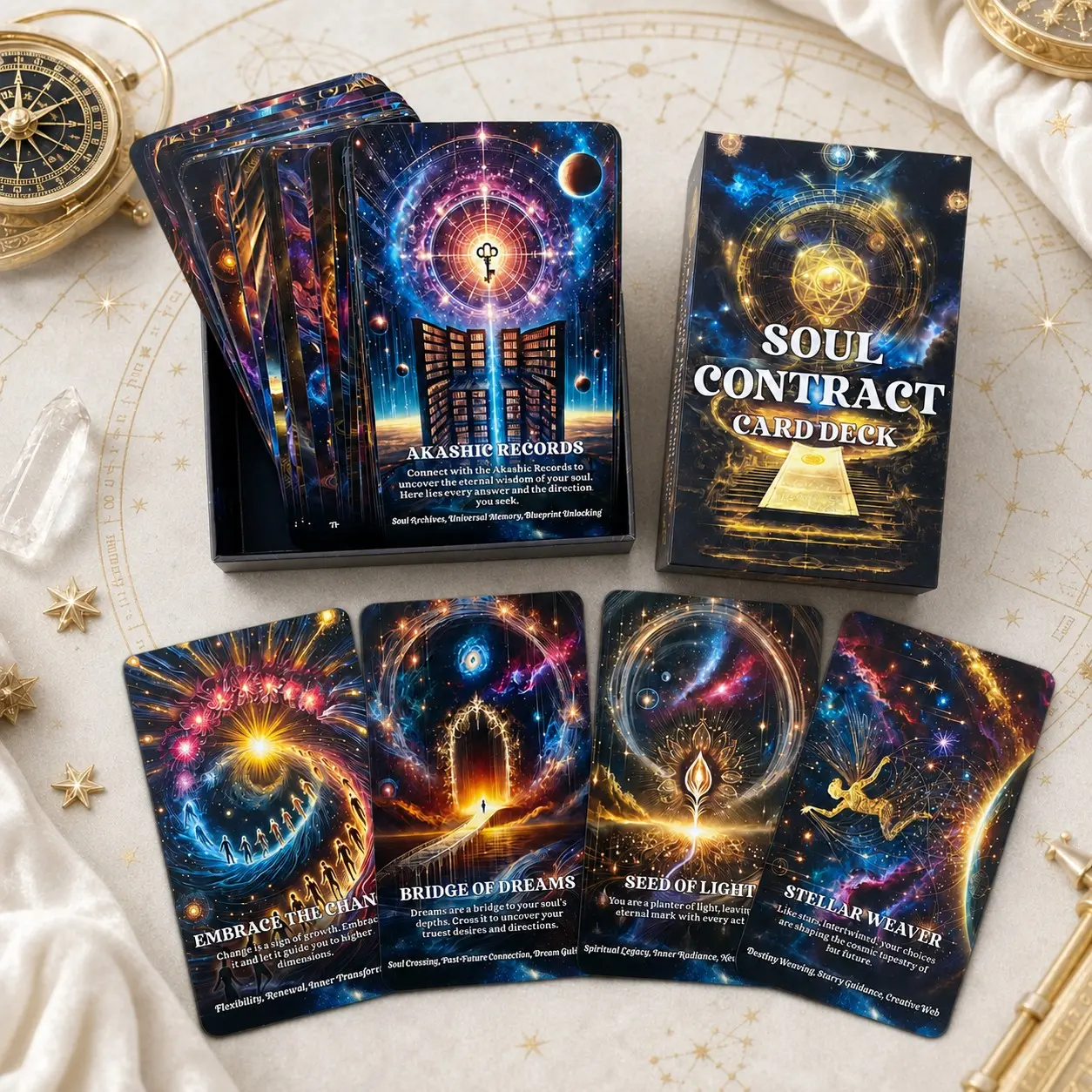 Spiritual Oracle Cards for Beginners, Sacred Guidance and Wisdom for Your Soul Journey, Ideal for Spiritual Growth and Enlightenment