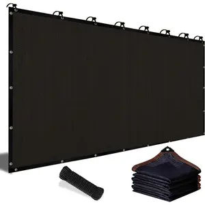 90% Blackout Cloth (Black) - 10 x 13ft UV-Resistant Shade Net with Reinforced Rivets, Suitable for Outdoor Adventures / Camping / Garden / Patio / Greenhouse.Mesh Shade Cloth,father's day gifts