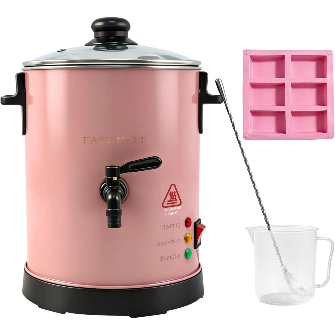 6Lbs Soap Base er - Soap Making Kit with Constant Temperature Control er, Quick Pour Spout, Ideal for Homemade Soap Business  Loading Easy Clean