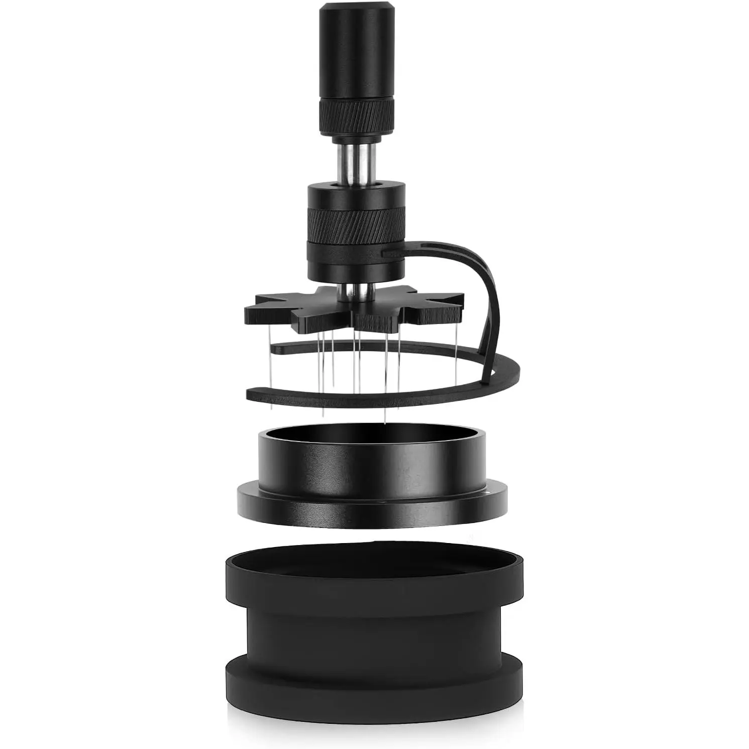 51MM WDT Tool, Espresso Stirrer Distribution Tool, Adjustable  Height, Coffee Stirrer with Dosing Funnel & Stand