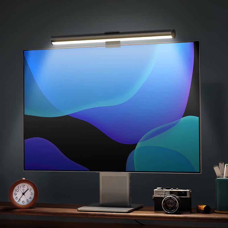Computer Monitor Light Bar, Auto Dimming Screen Lamp, Eye-Caring LED Task Lighting, Touch Control Desk Lamp, Modern Computer Lamp, No Glare, Home Office Use